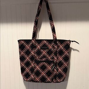 Vera Bradley Black, Red & White Quilted Tote